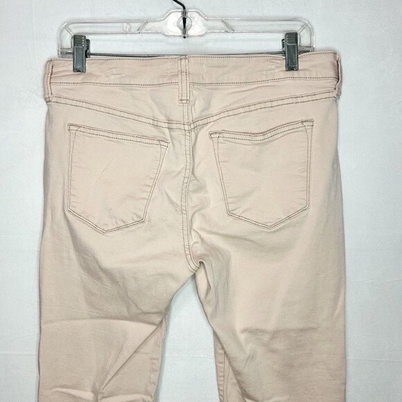 Sonoma Denim Capri Jeans Stretch Pale Pink Mid-Rise Size 10 (32x24) - Picture 5 of 6